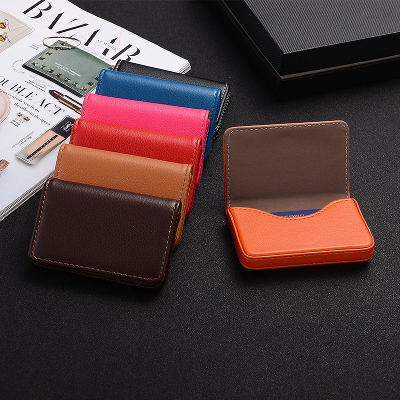 Travel Wallet Slim - 2026 PU Leather Business Card Holder