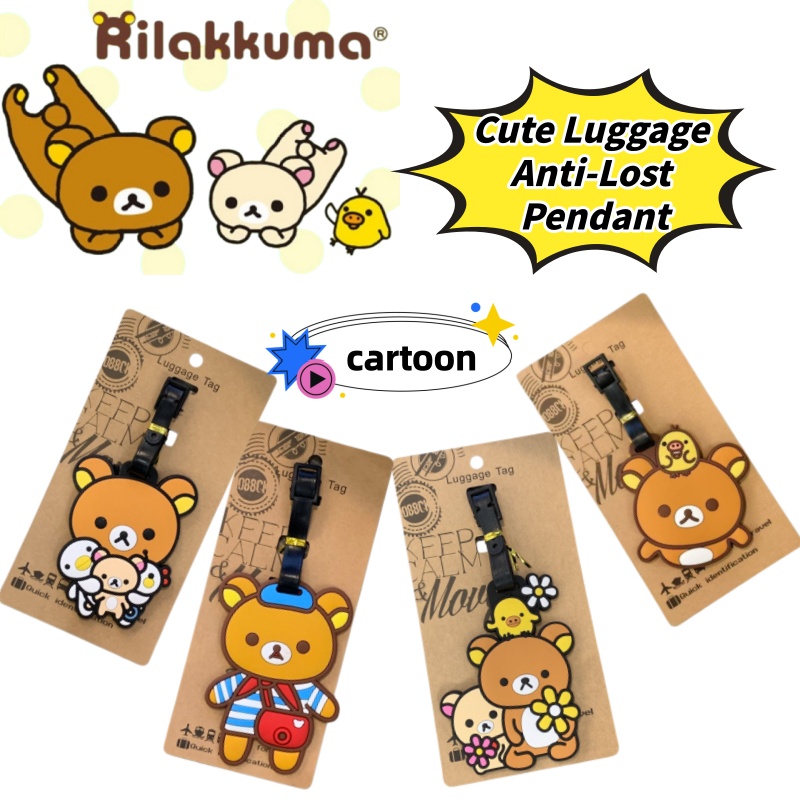 Travel Accessories Unisex - Rilakkuma Creative Personalized Luggage Tag Anti-Lost