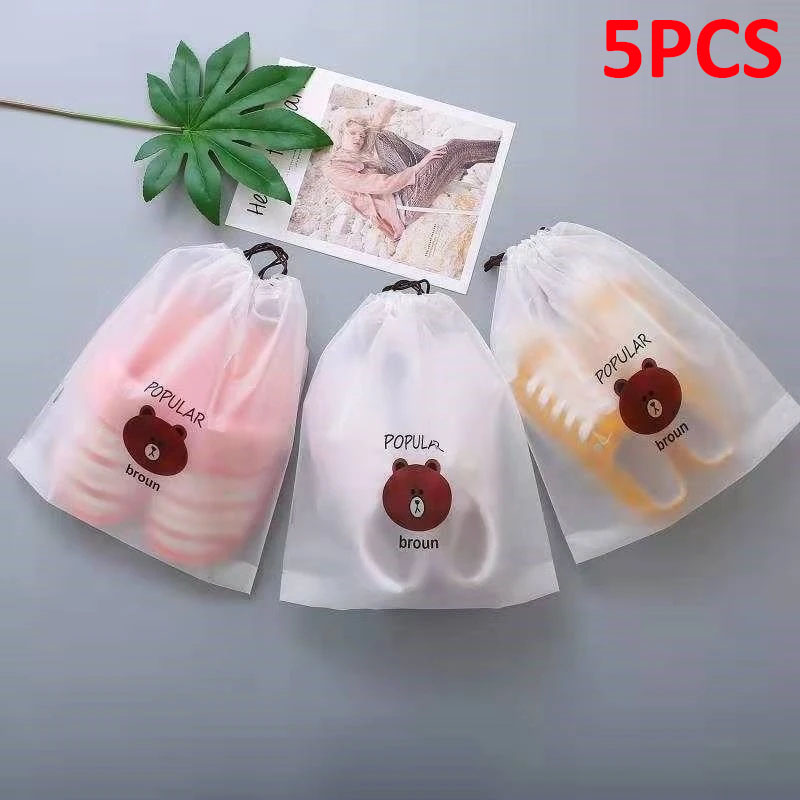 Travel Ziplock Bags - 5PCS Shoe dust storage bag Zip