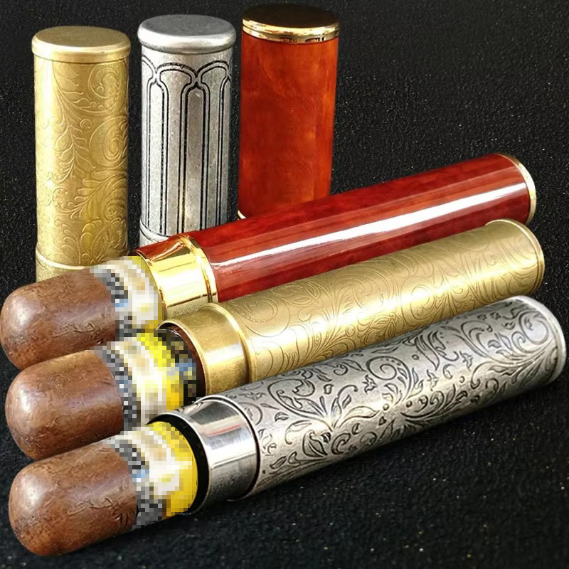 Travel Accessories Youtube - Classic Carbon fiber Cigar Tube Portable