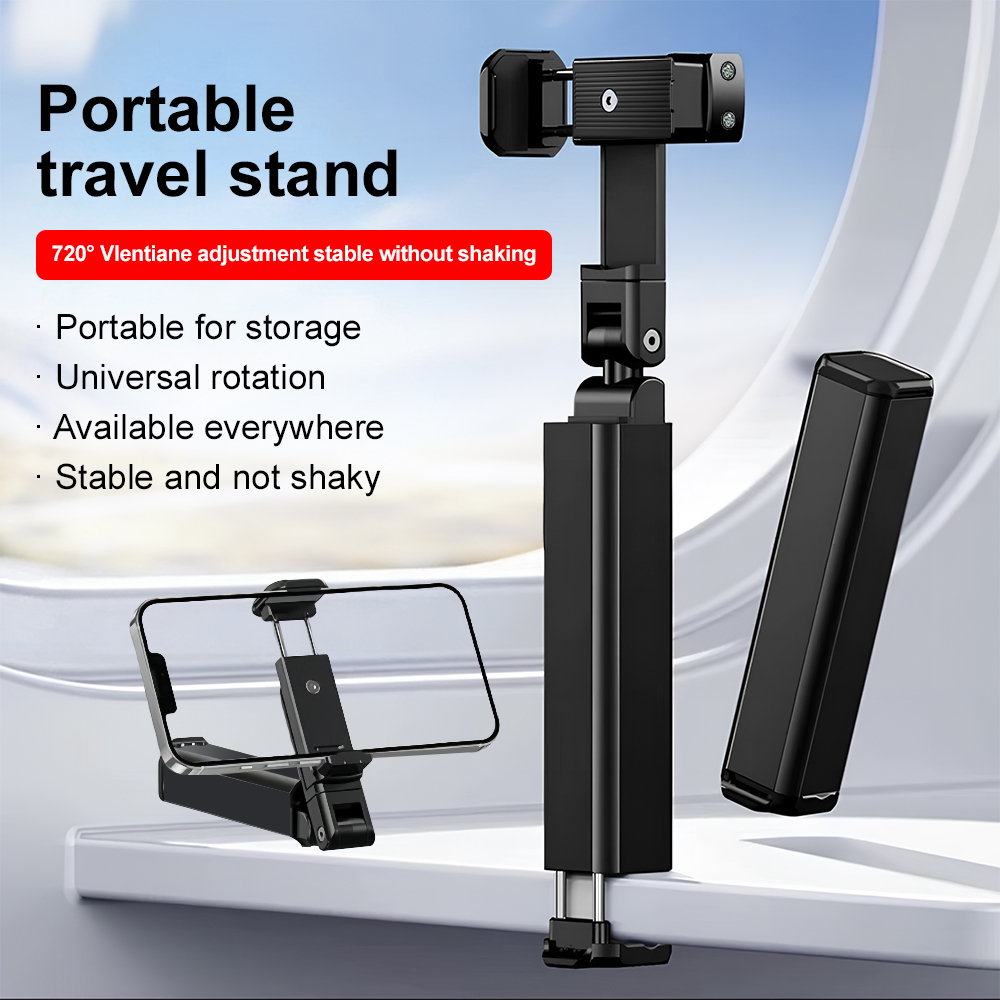 Phone Holder Airplane - Portable Travel Phone Stand 720° Rotation