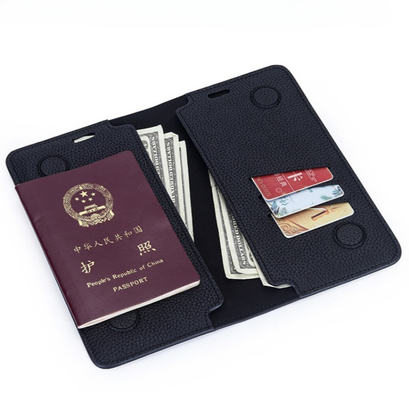 Travel Wallet Slim - Slim Minimalist Passport Wallet Genuine Leather