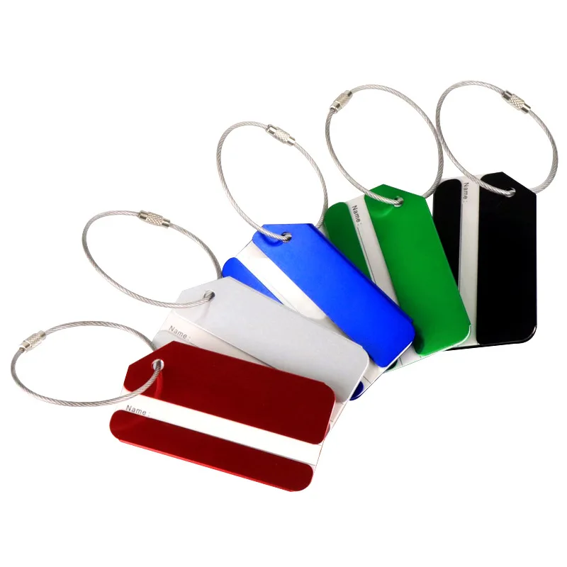 Travel Accessories For Train - 1pc Aluminum Alloy Luggage Tag for