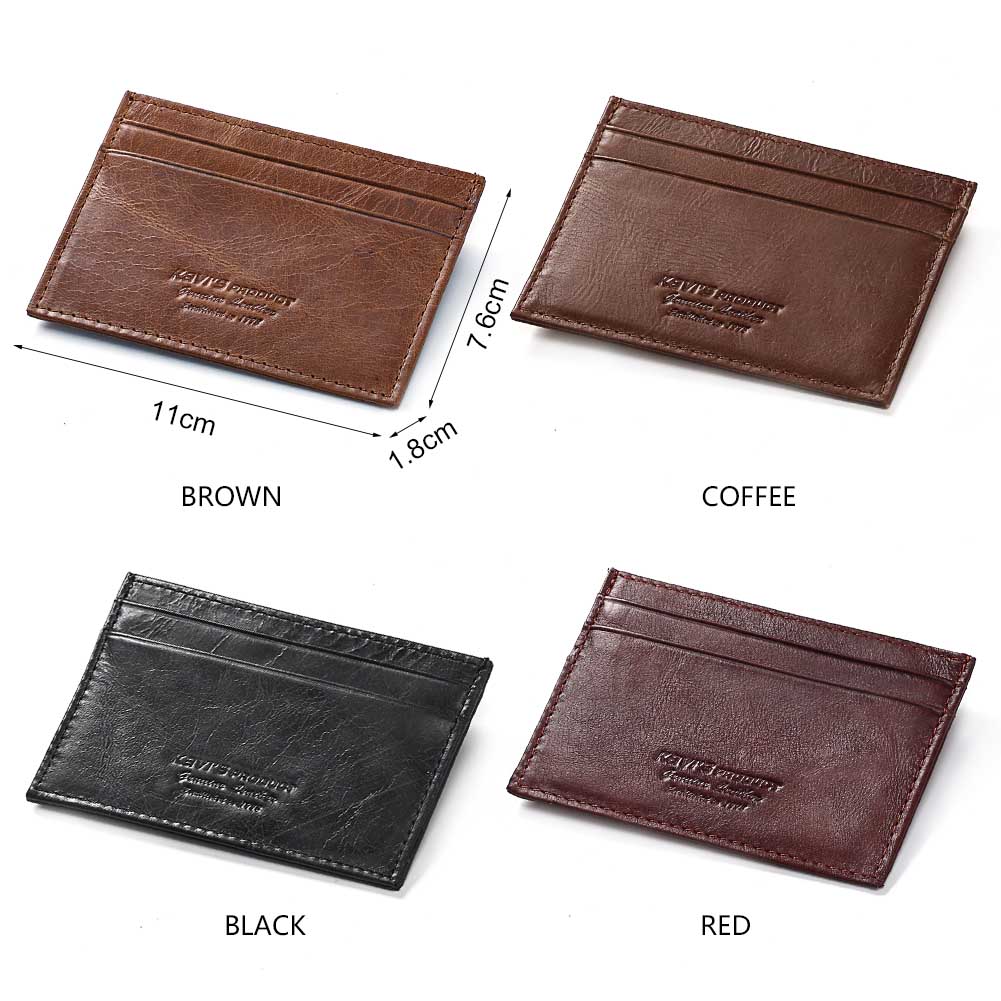 New Slim 100% Cowhide Leather  - đánh giá và giá Travel Wallet Slim