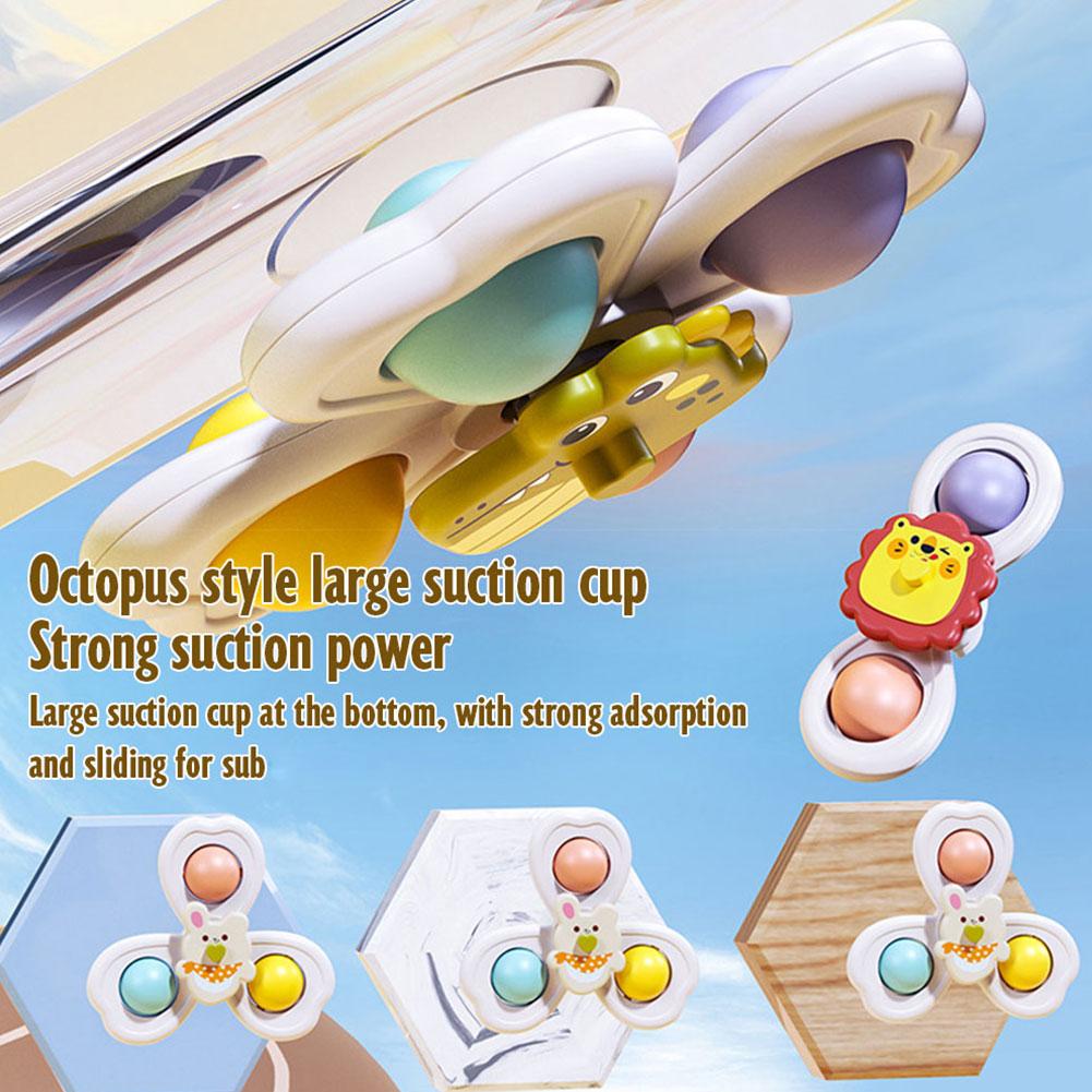 3PCS Suction Cup Rotating Toy  - đánh giá và giá Travel Accessories For Baby