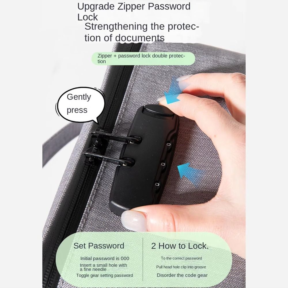 Oxford Fabric Password Lock Ba - đánh giá và giá Travel Ziplock Bags