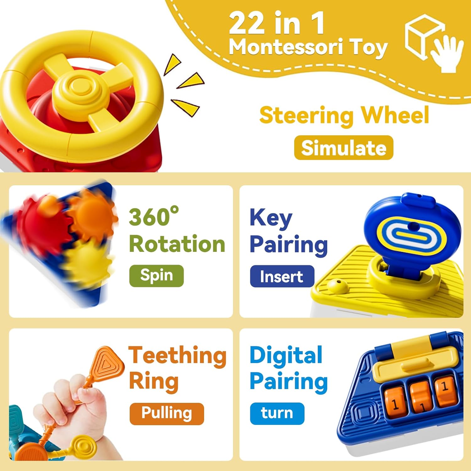 Baby Busy Board Activity Cube  - đánh giá và giá Travel Accessories For Baby
