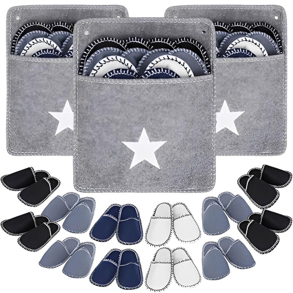 1 Set 6 Pairs Disposable Felt  - đánh giá và giá Shoe Bag Travel