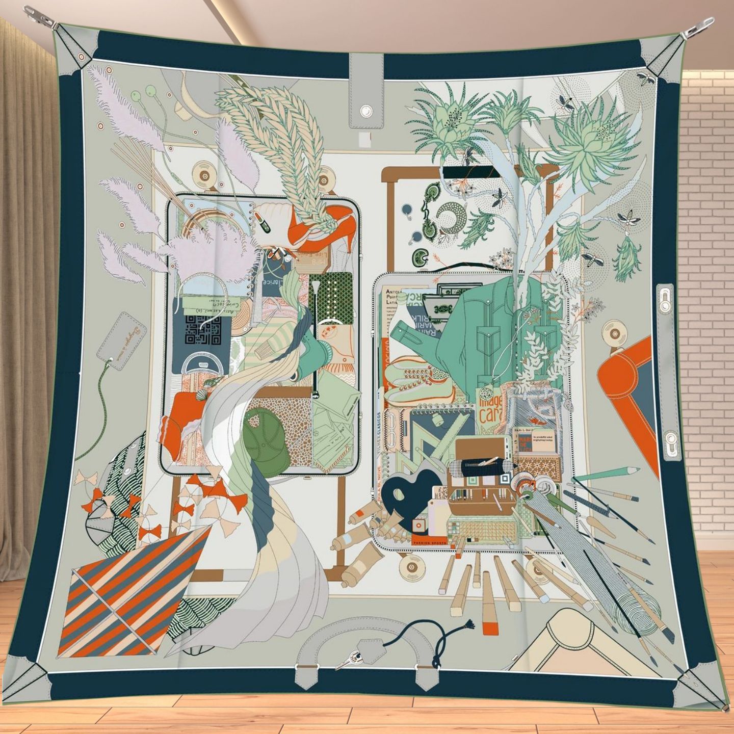 90cm Twill Silk Like Square Sc - đánh giá và giá Travel Accessories Unisex