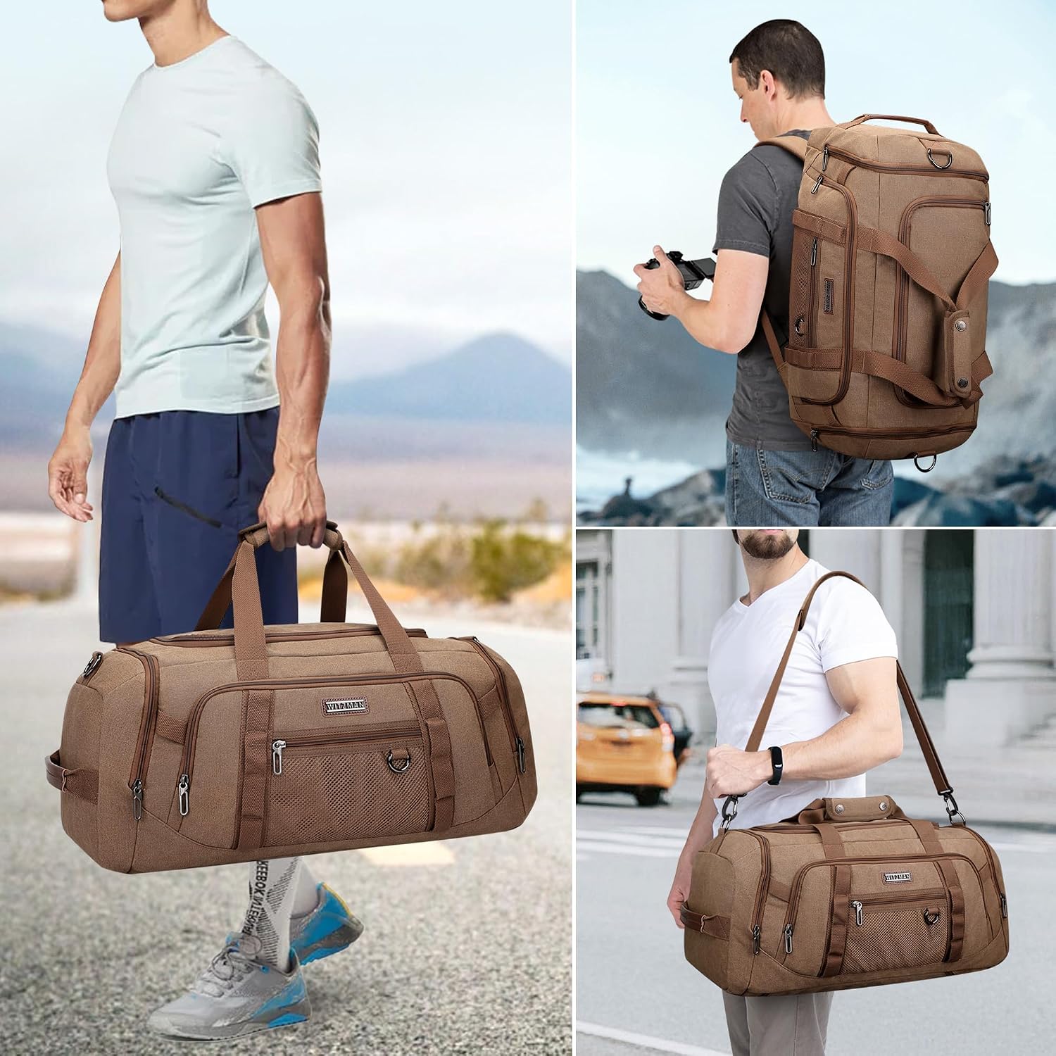 Canvas Duffle Bag for Men 3 in - đánh giá và giá Shoe Bag Travel