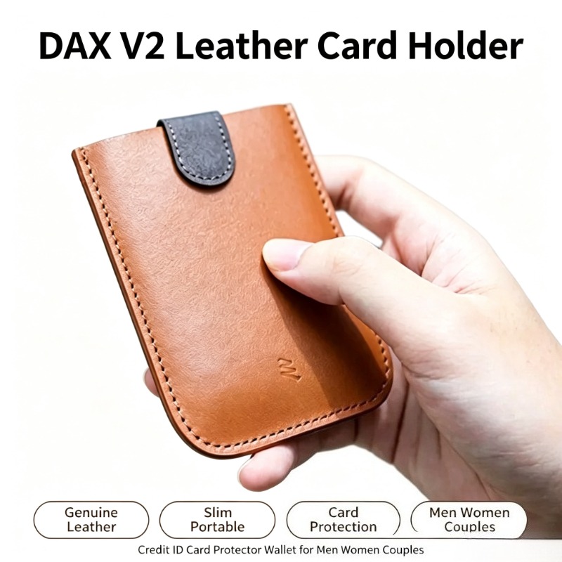 DAX V2 Gradient Leather Card H - đánh giá và giá Travel Wallet Slim