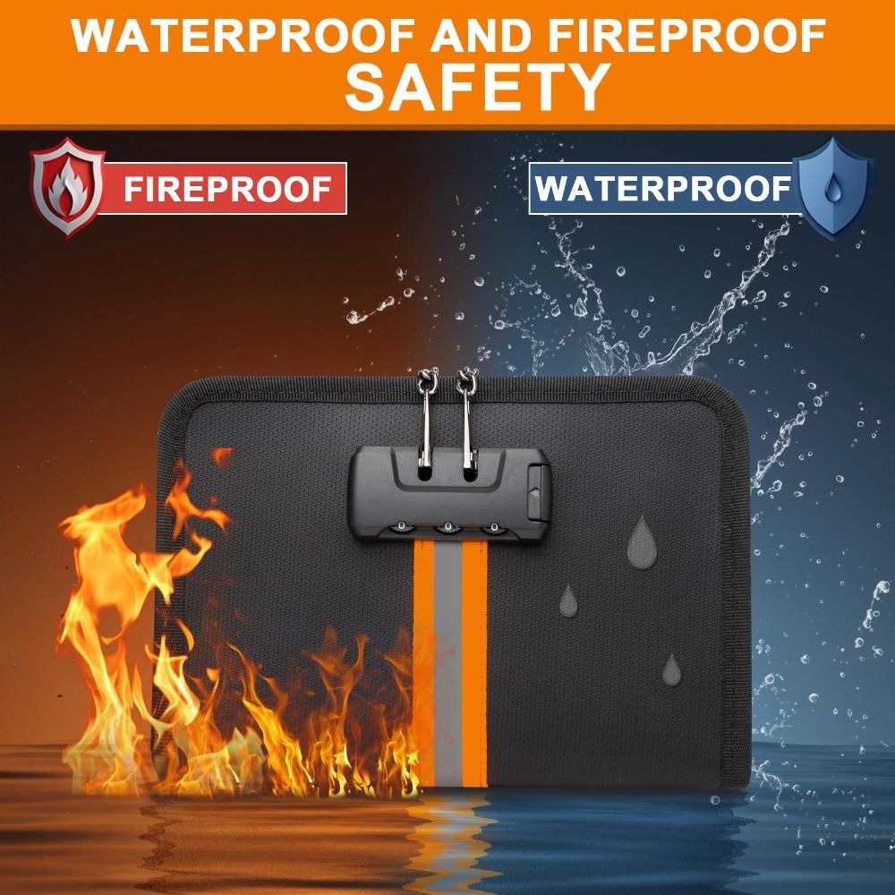 Fireproof Money Bag with Combi - đánh giá và giá Travel Ziplock Bags
