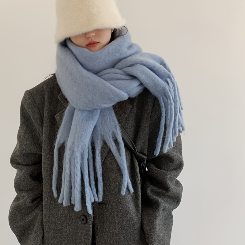 Elegant and thick winter scarf - đánh giá và giá Travel Accessories Unisex