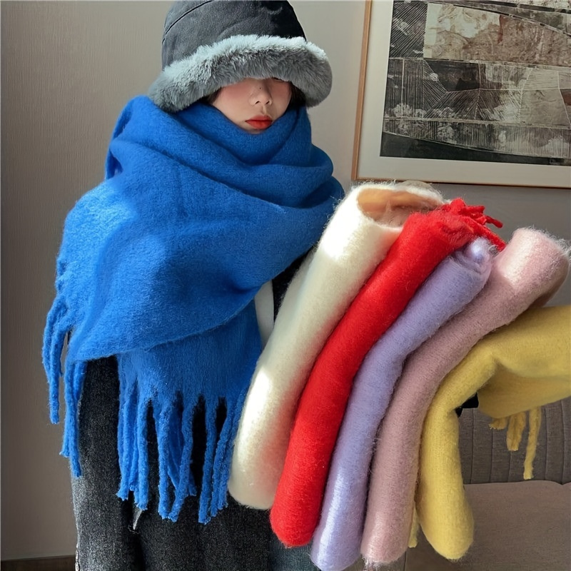 Elegant and thick winter scarf - đánh giá và giá Travel Accessories Unisex