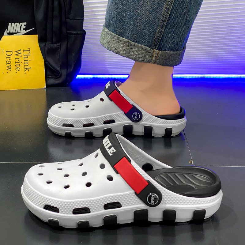 Summer new sandals men's hole  - đánh giá và giá Shoe Bag Travel
