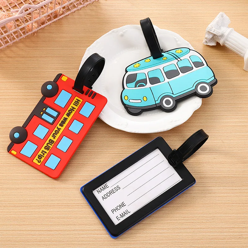Cute Cartoon Cars PVC Silicone - đánh giá và giá Travel Accessories Logo