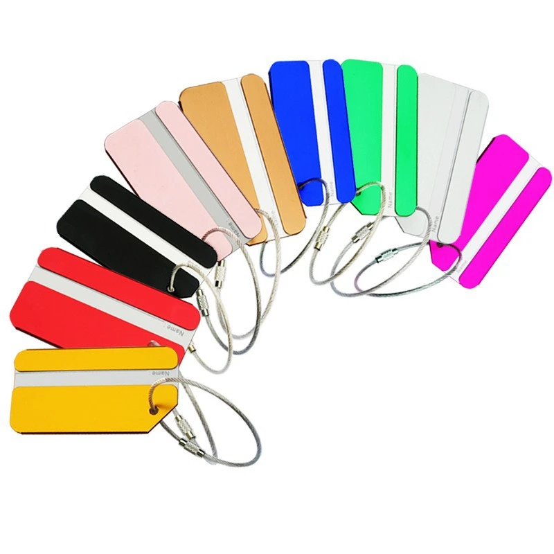 1pc Aluminum Alloy Luggage Tag - đánh giá và giá Travel Accessories For Train