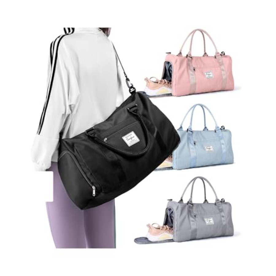 Small Black Sports Gym Duffel  - đánh giá và giá Shoe Bag Travel