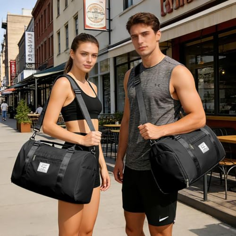 Small Black Sports Gym Duffel  - đánh giá và giá Shoe Bag Travel