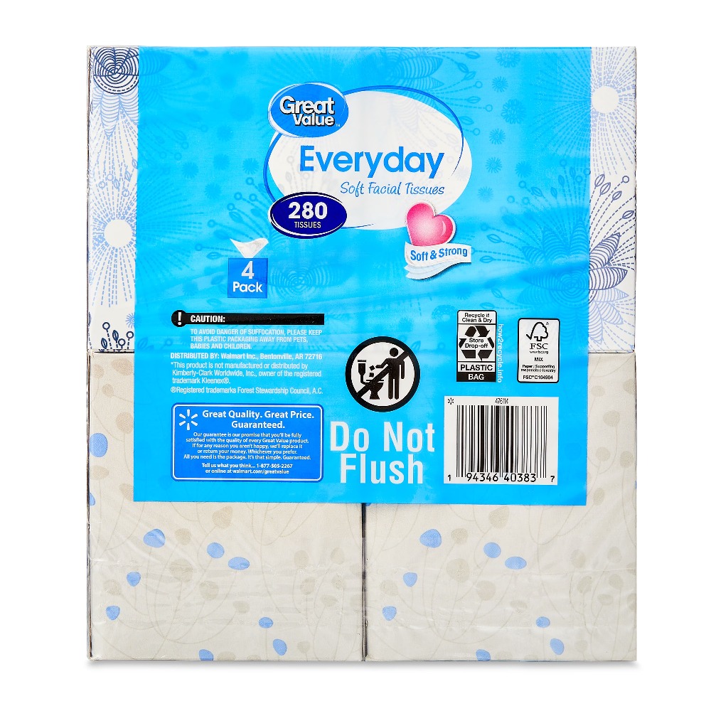 Soft Facial Tissues 2 Ply 4 Pa - đánh giá và giá Travel Packing Cube