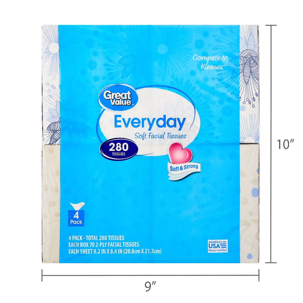 Soft Facial Tissues 2 Ply 4 Pa - đánh giá và giá Travel Packing Cube