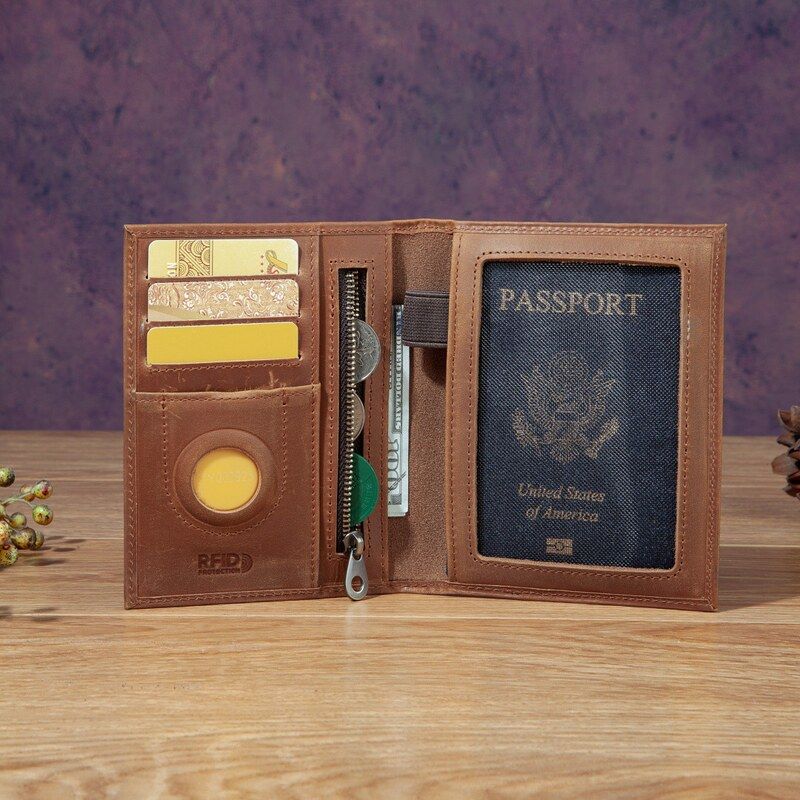 Fashionable Unisex Mad  Leathe - đánh giá và giá Travel Accessories Wallet